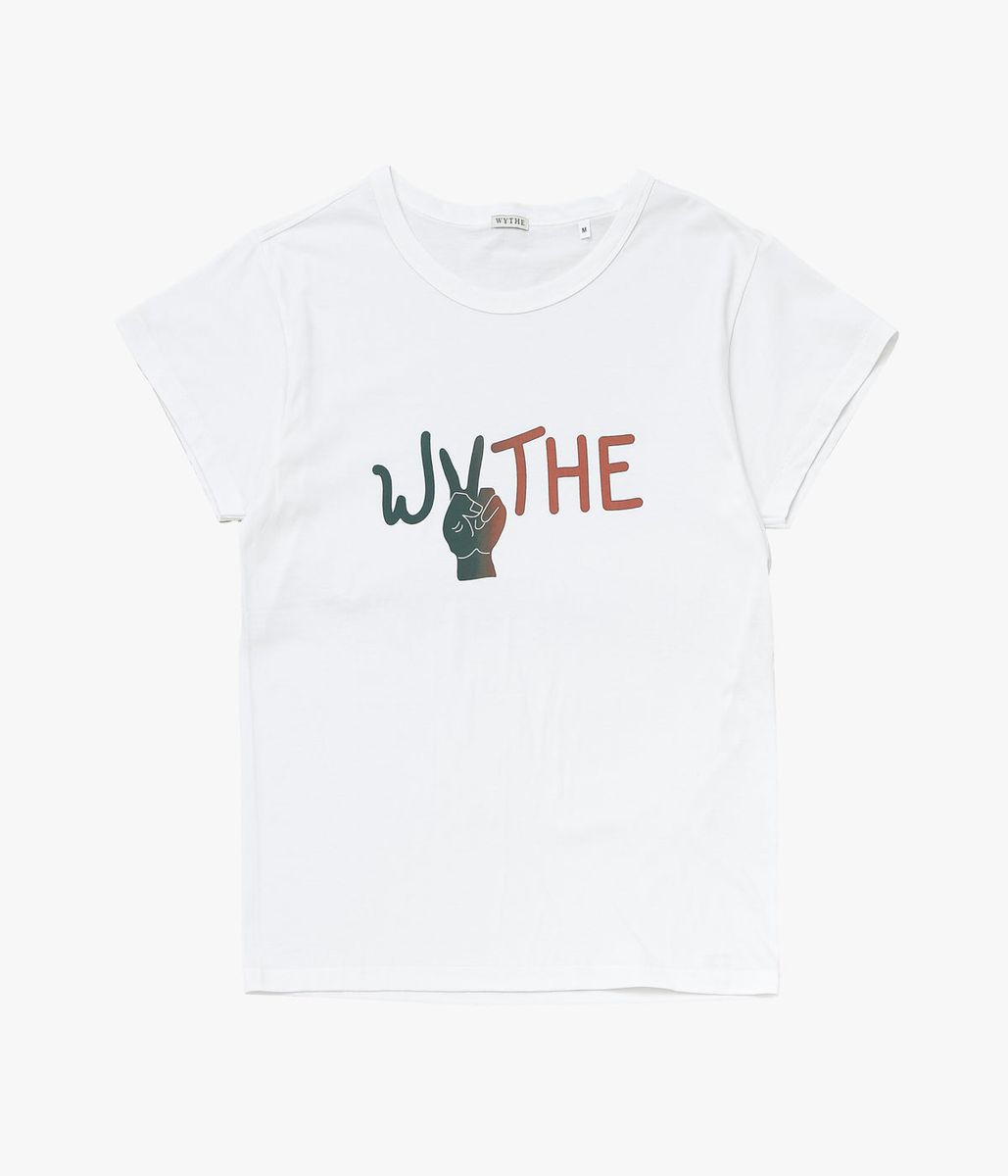 WYTHE \u0027\u0027WATERMELON PEACE PRINT T-SHIRT\u0027\u0027 (NATURAL)