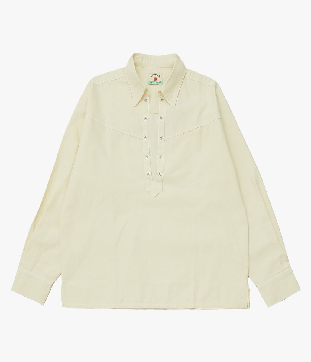 WYTHE \u0027\u0027DENIM PULLOVER SHIRT\u0027\u0027 (BUTTERMILK)