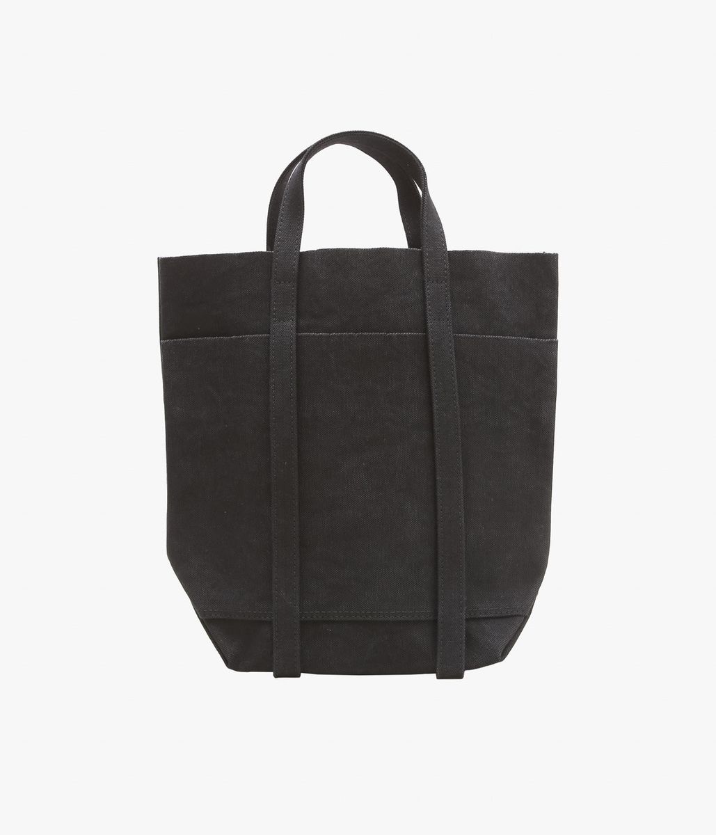 AMIACALVA ''WASHED CANVAS 4POCKETS TOTE (S)'' (BLK)｜THE STORE by maidens 8,059円