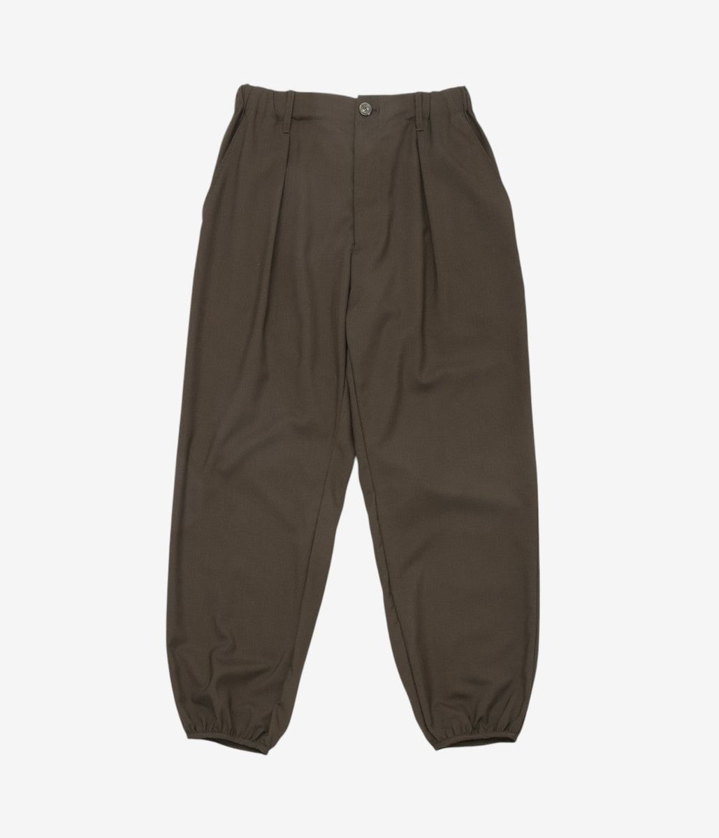 LA FAVOLA ''EASY PANTS PIPING'' (BROWN)|THE STORE by maidens