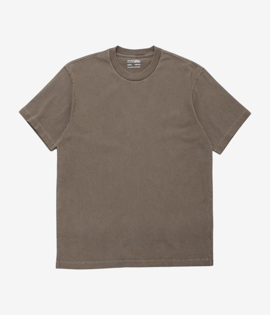 LADY WHITE''MUNICIPAL T-SHIRT NATURAL DYED BY NOAH SCHNEIDERMAN''(CUTCH+IRON)｜THE STORE by maidens