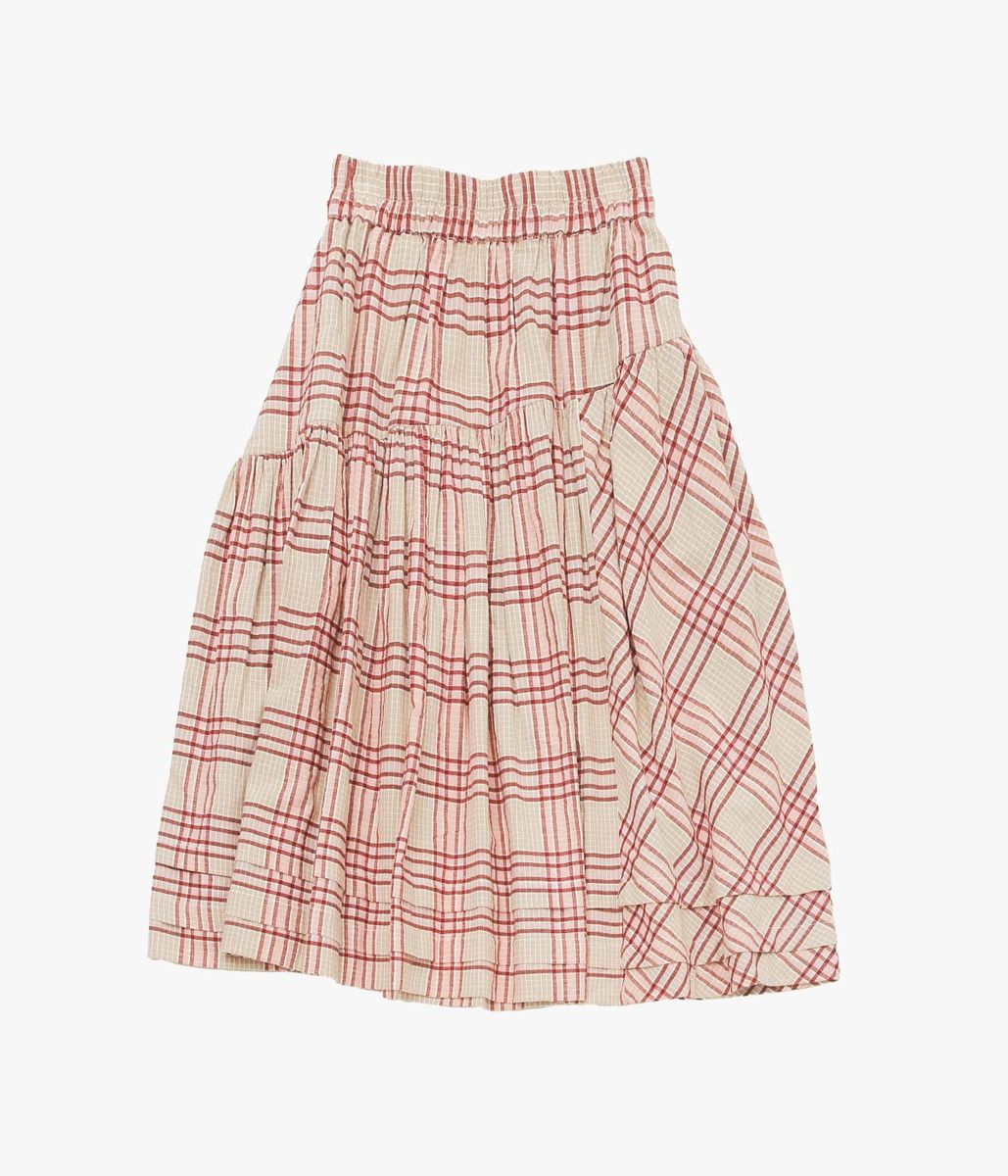 STORY MFG ''JUNIPER SKIRT'' (FLORA CHECK HANDLOOM)｜THE STORE by maidens 27,335円