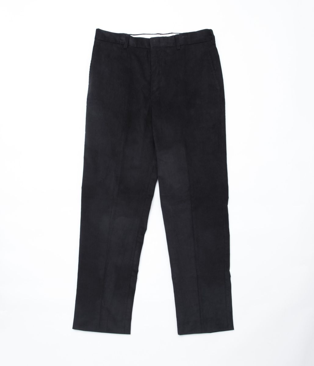 ALL AMERICAN KHAKIS ''DALTON FEATHER CORD FLAT FRONT'' (BLACK CORDUROY)|THE STORE by maidens