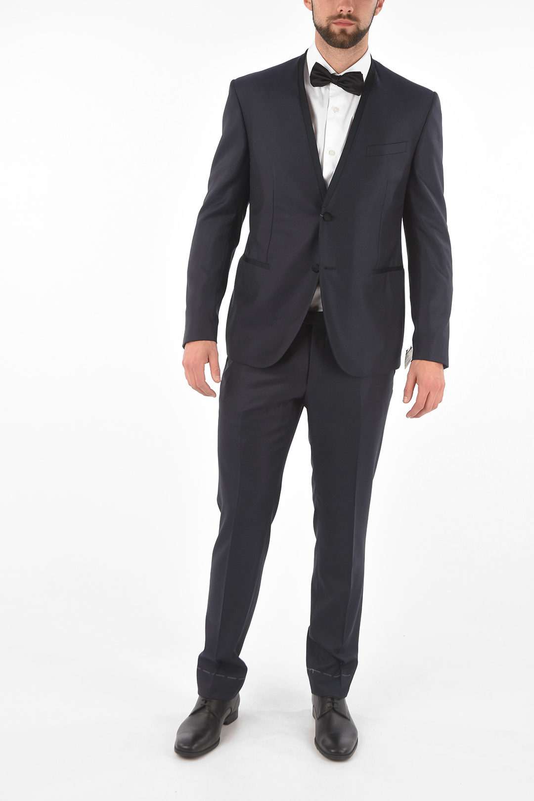 CORNELIANI コルネリアーニ Blue スーツ 757094 5117110 001 メンズ SILK VRIGIN WOOL CERIMONY ACADEMY SUIT COLLARLESS  dk