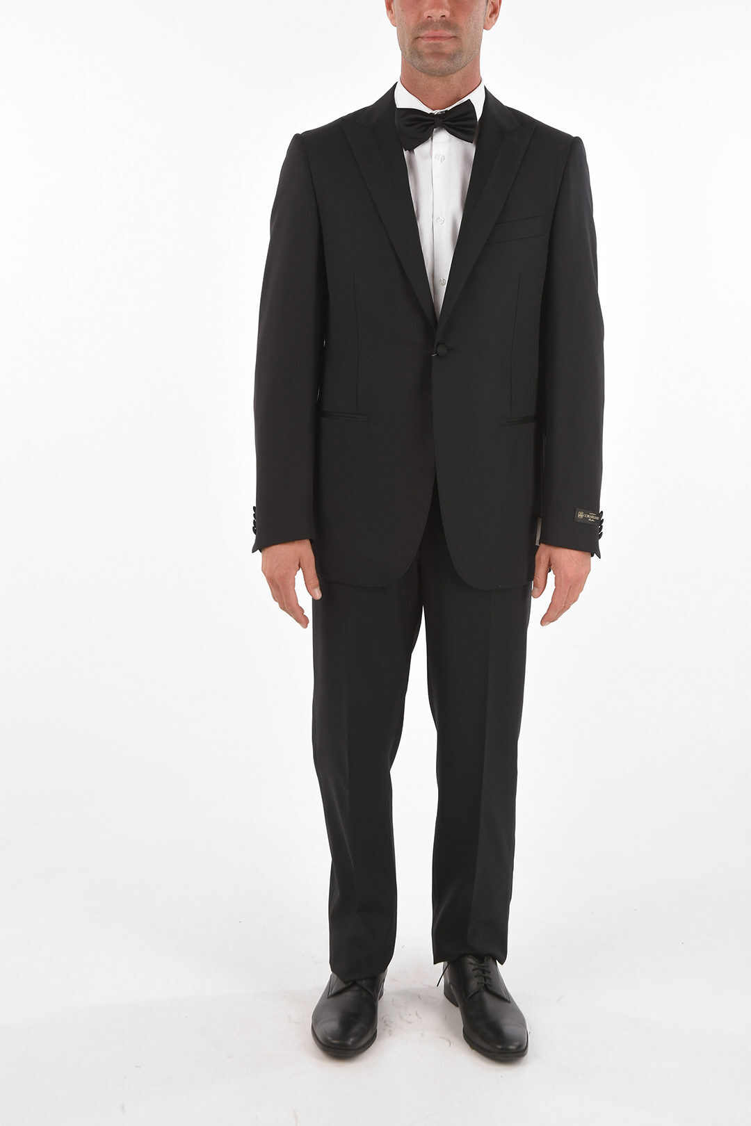 CORNELIANI コルネリアーニ Black スーツ 717282 0008086 020 メンズ VIRGIN WOOL PEAK LAPEL SMOK.LEADER 1-BUTTON SUIT dk
