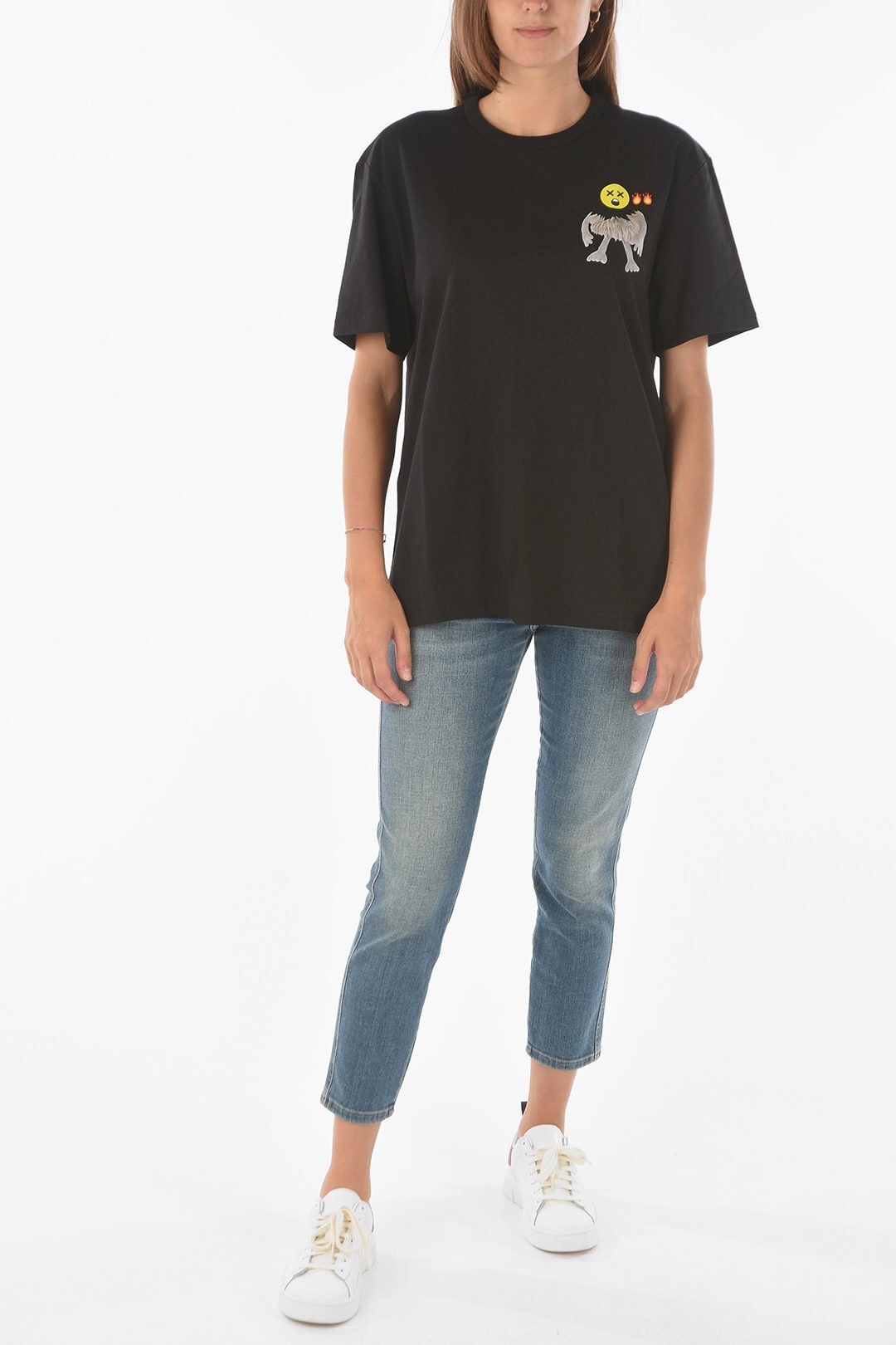 DIESELディーゼルBlackトップスT-BOYISHA045930BEAF9XXレディースCREW-NECKT-BOYISHT-SHIRTWITHPRINT【関税・送料無料】【ラッピング無料】dk