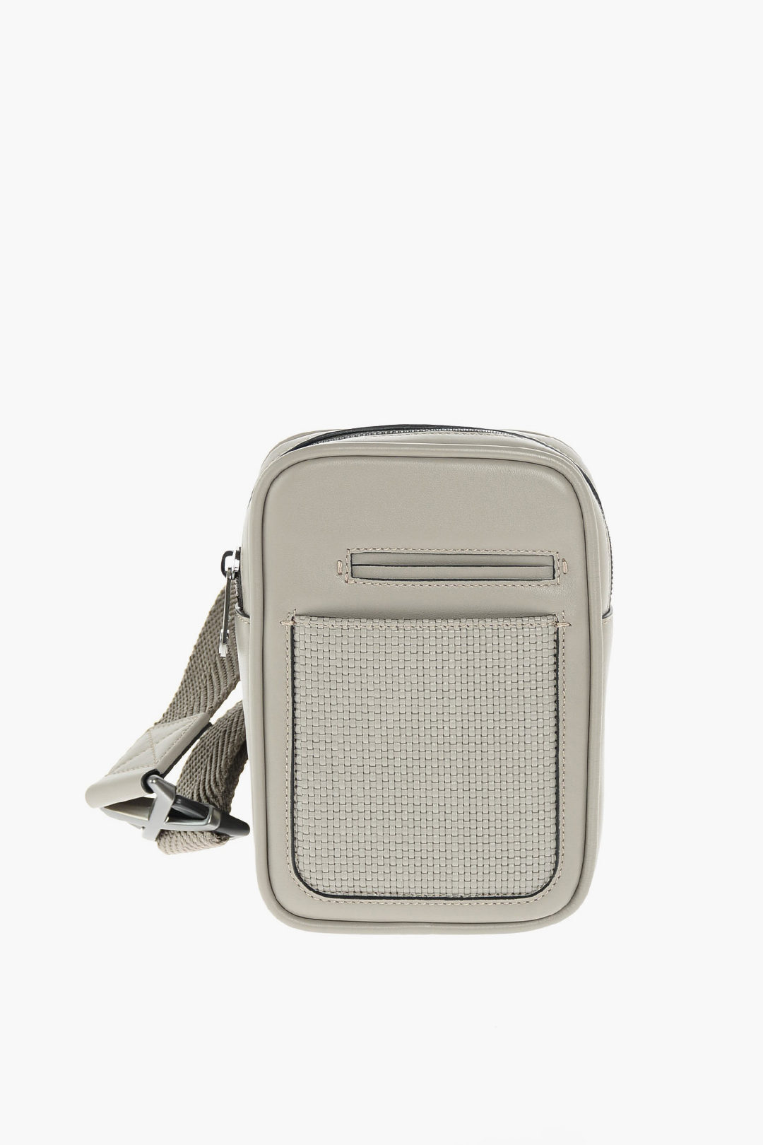 ERMENEGILDO ZEGNA エルメネジルド ゼニア Gray バッグ C1609P LHPTT OYS メンズ EZ LUXURY LEATHER CROSSBODY BAG dk