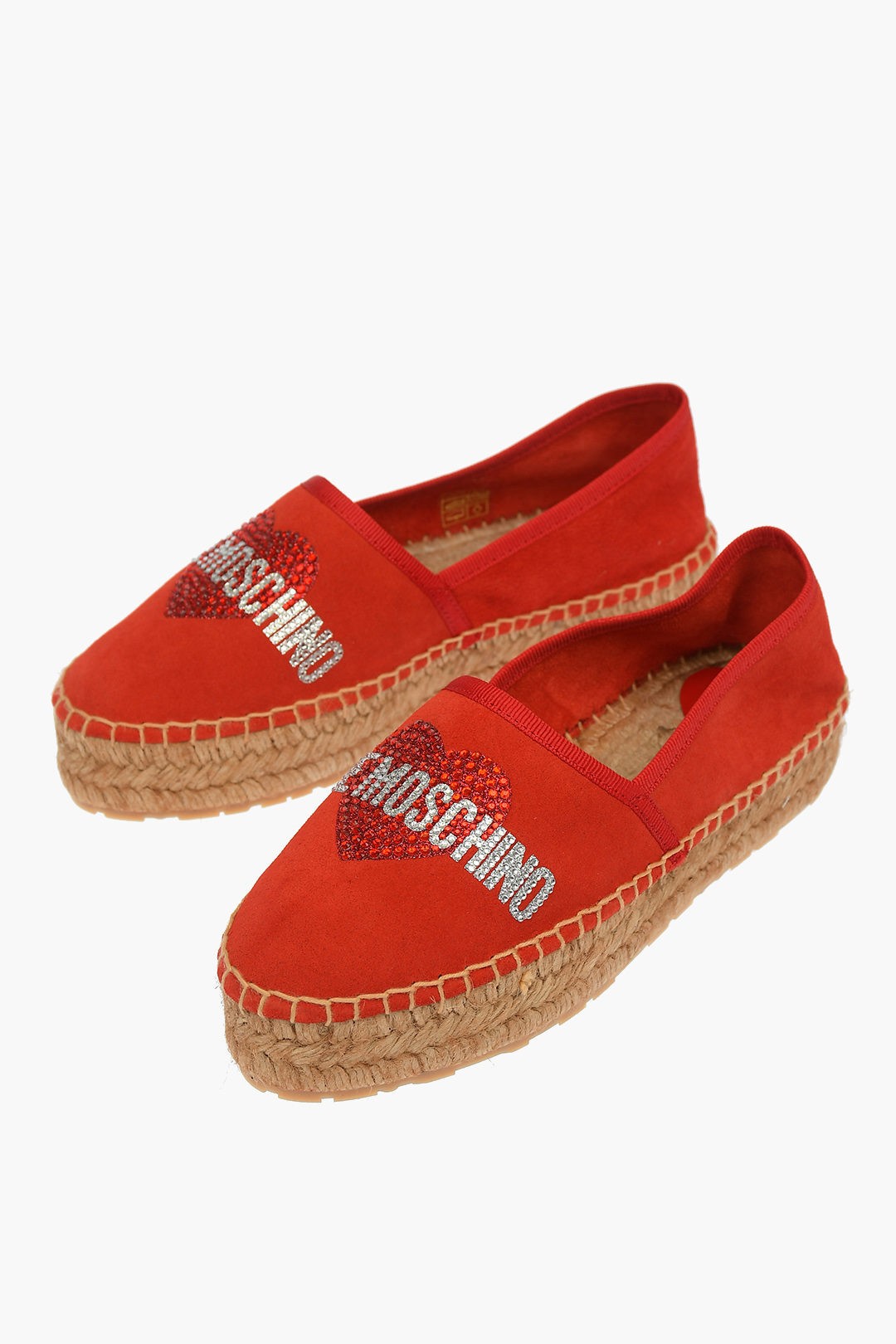 マーケット MOSCHINO モスキーノ Red フラットシューズ