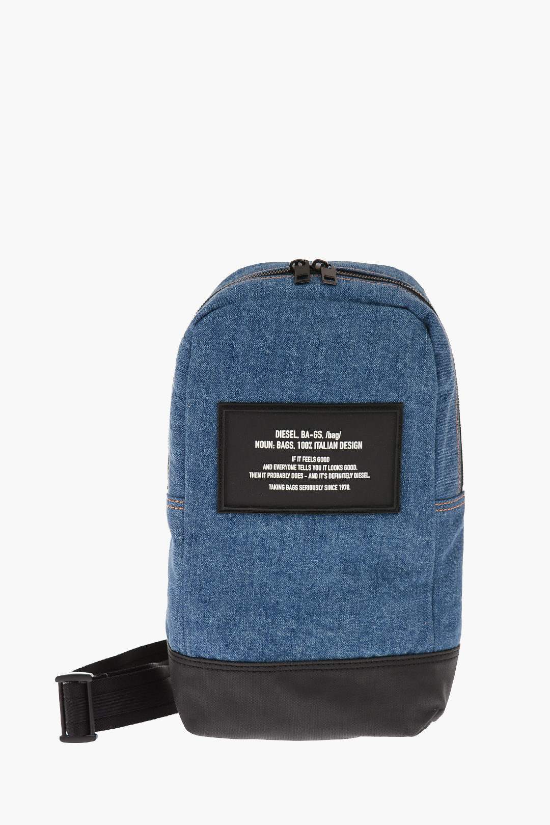 DIESEL ディーゼル Blue バックパック X06816 PR413 H4465 メンズ ALTAVILLA II DENIM ONE SHOULDER BACKPACK dk