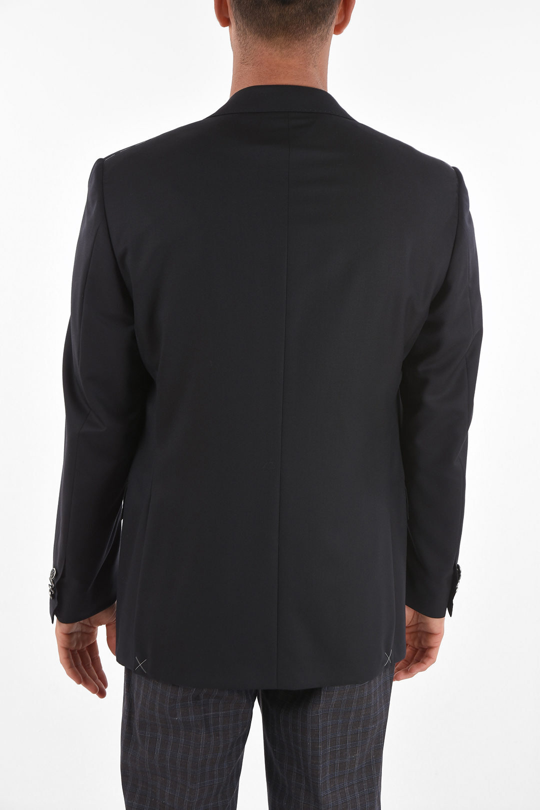 CORNELIANI コルネリアーニ Blue ジャケット SPLIT 816268 SIDE WOOL 