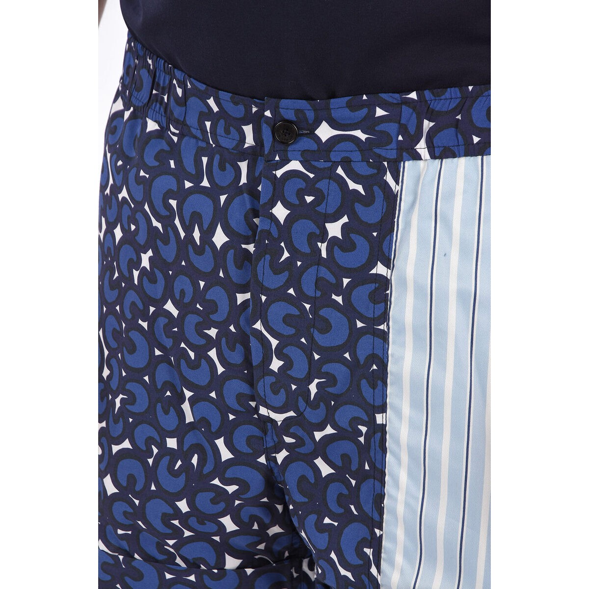 絶対一番安い 楽天市場 Neil Barrett ニール バレット Blue メンズ Printed Box Fit Shorts Dk Brandshop クラージュ楽天市場店 人気ブランドを Advance Com Ec