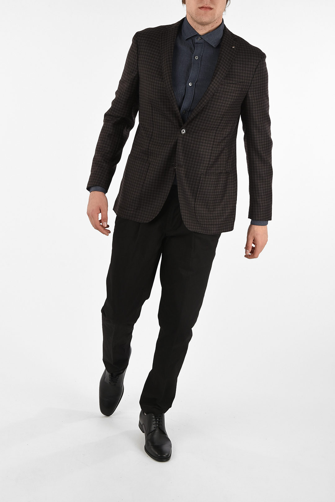 CORNELIANI コルネリアーニ Brown メンズ SHEPHARD'S ジャケット RIG 2 