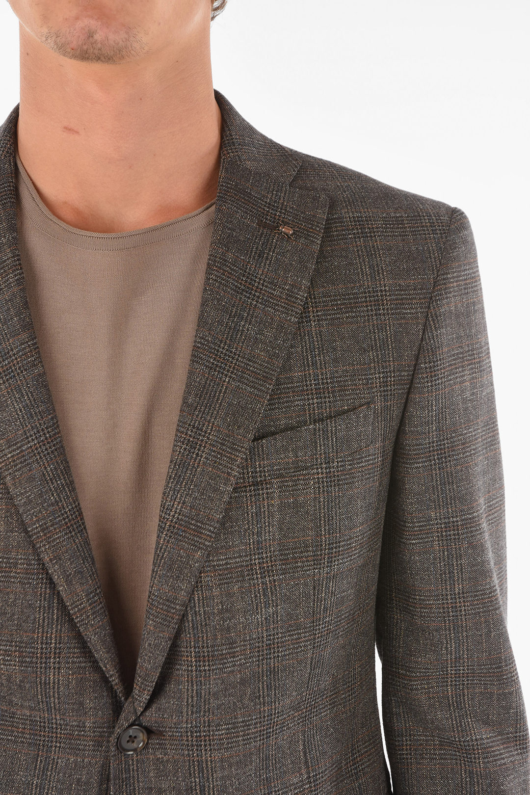 CORNELIANI コルネリアーニ Gray LINED 1867508 CC BREASTED WOOL ...