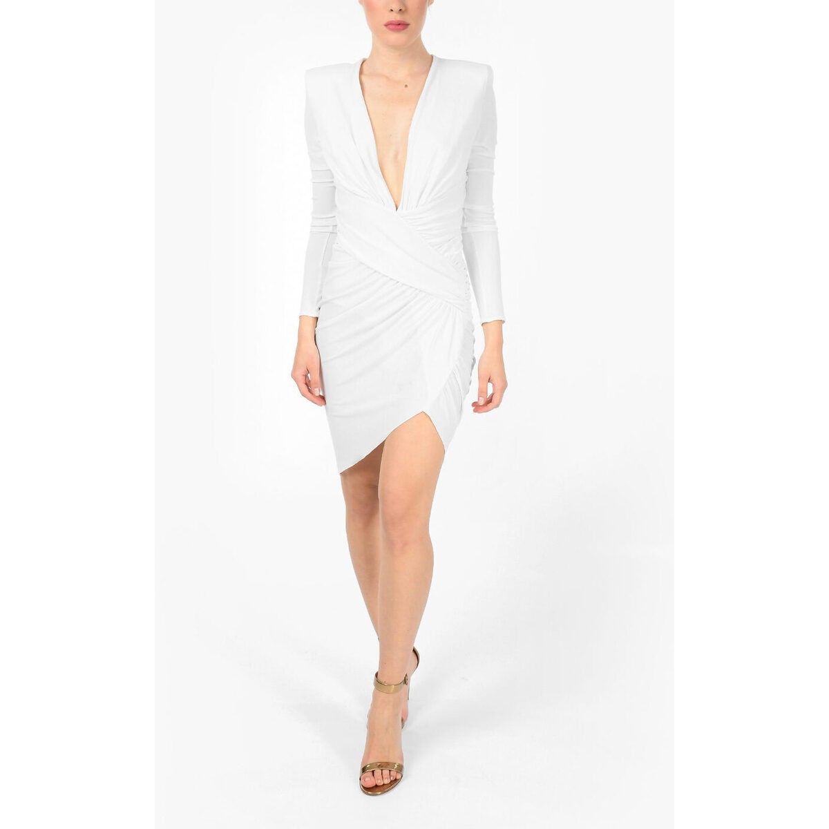 Alexandre Vauthier アレクサンドル ボーティエ White レディース Long Sleeve Draped Dress Dk Alexandre Vauthier アレクサンドル ボーティエ 3r31jzy9ayaydr1jzy White レディース 税込3980円形以上で貨物輸送無料 Pasadenasportsnow Com