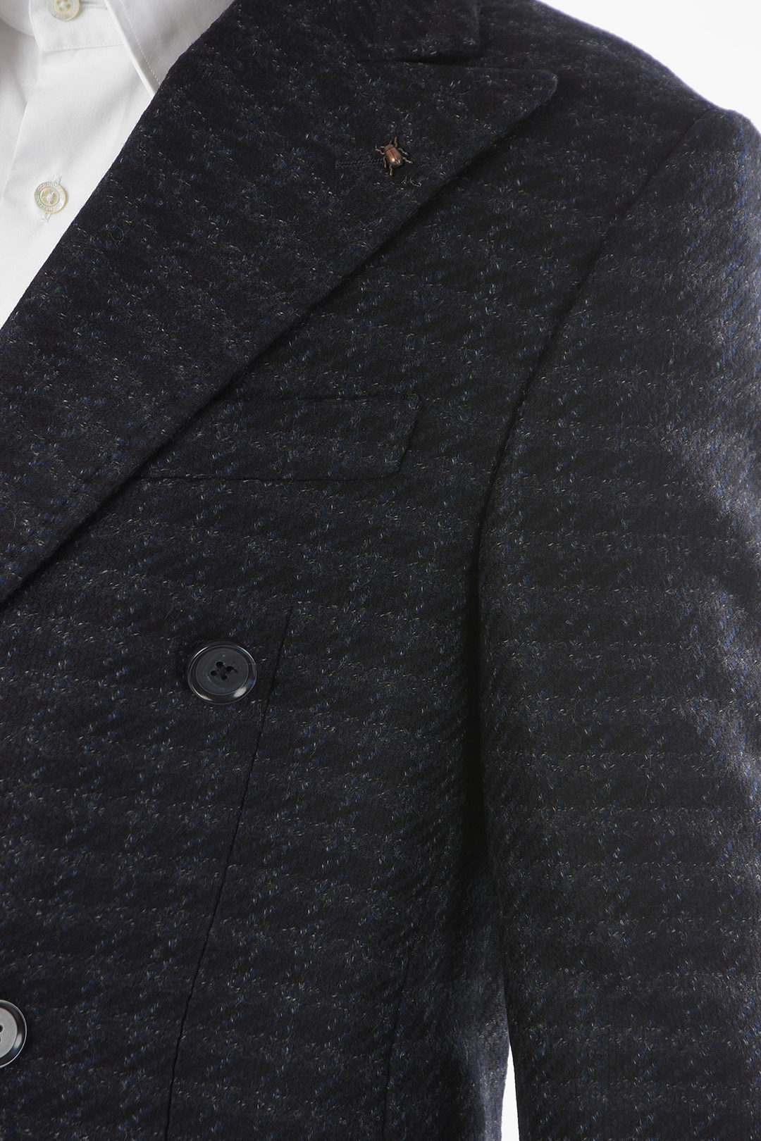 CORNELIANI コルネリアーニ Blue COA PATTERNED 901Z16 HOUNDSTOOTH
