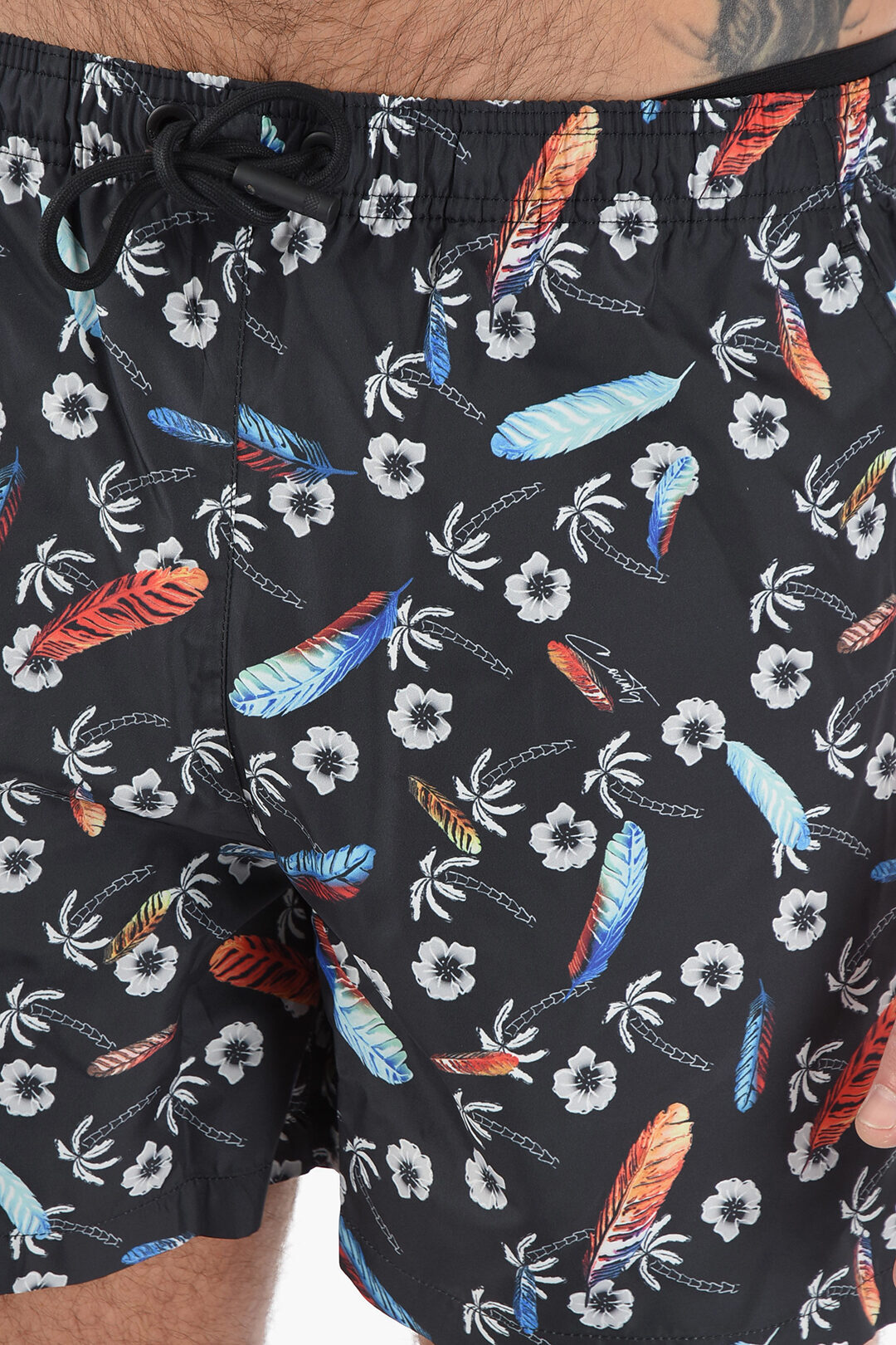 MARCELO BURLON マルセロ バーロン Black スイムウェア CMFA003S22 ...