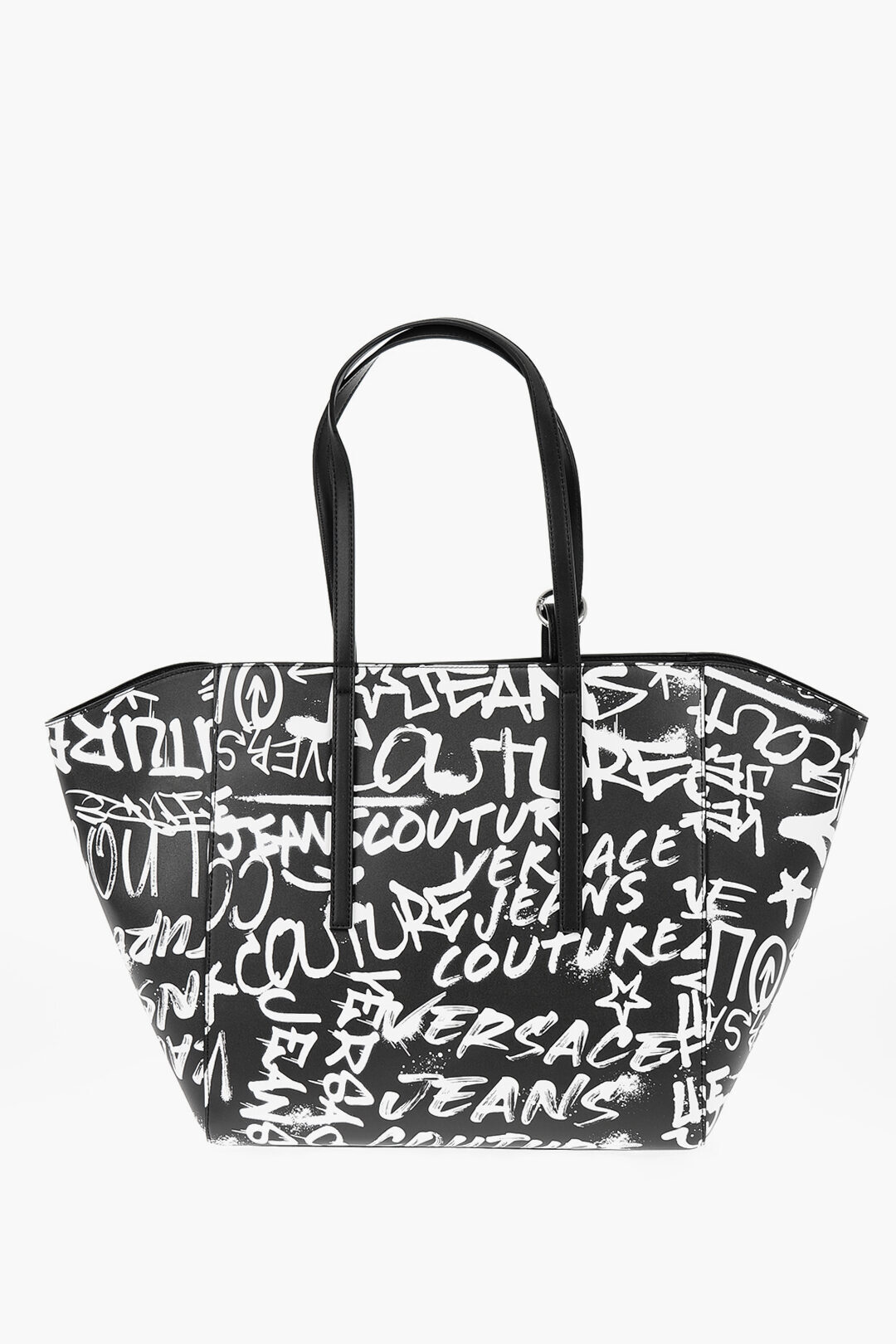 【VERSACE】 マキシ ナイロン トートバッグ マキシ トート バッグ メドゥーサ ビギー ブラック,ゴールド