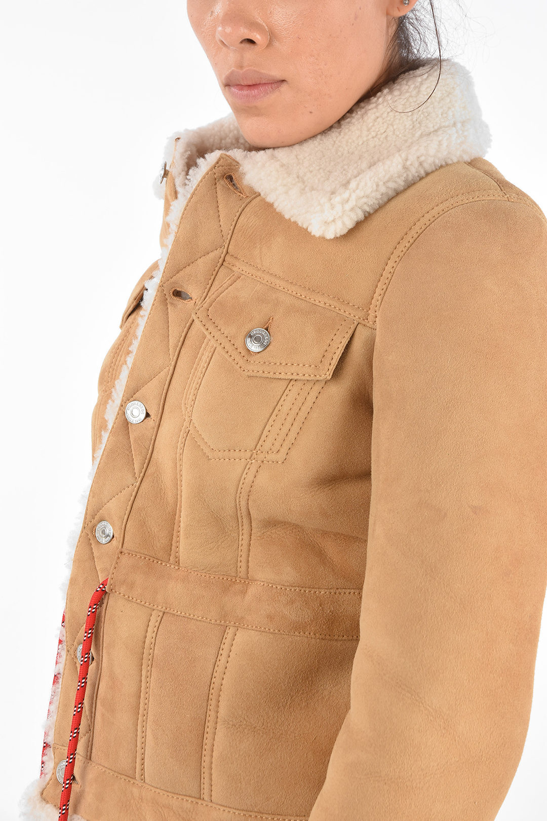 DSQUARED2 ディースクエアード Beige ジャケット SHEARLING レディース