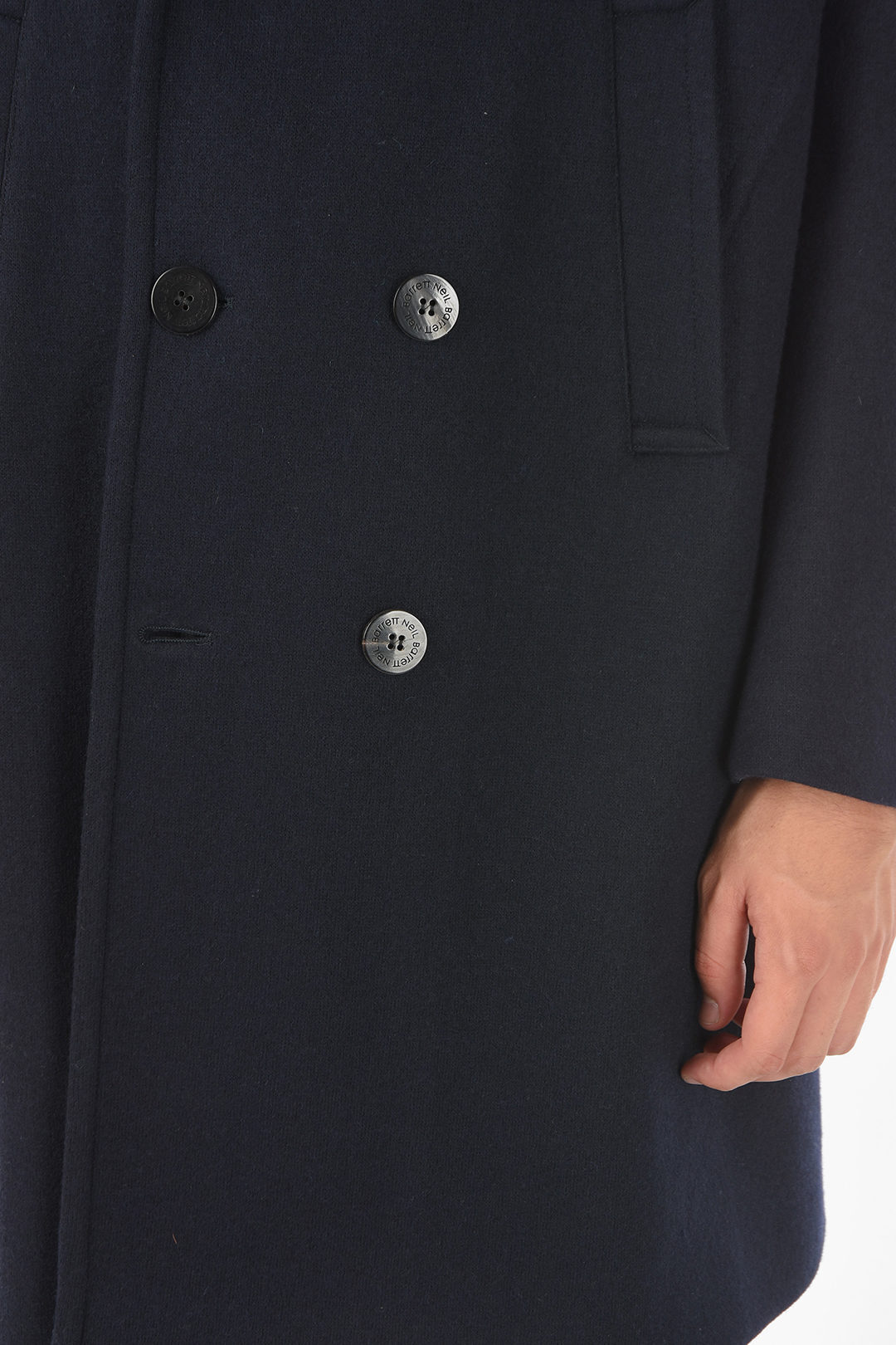 NEIL BARRETT ニール バレット BLEND COAT GREAT Blue WOOL H010