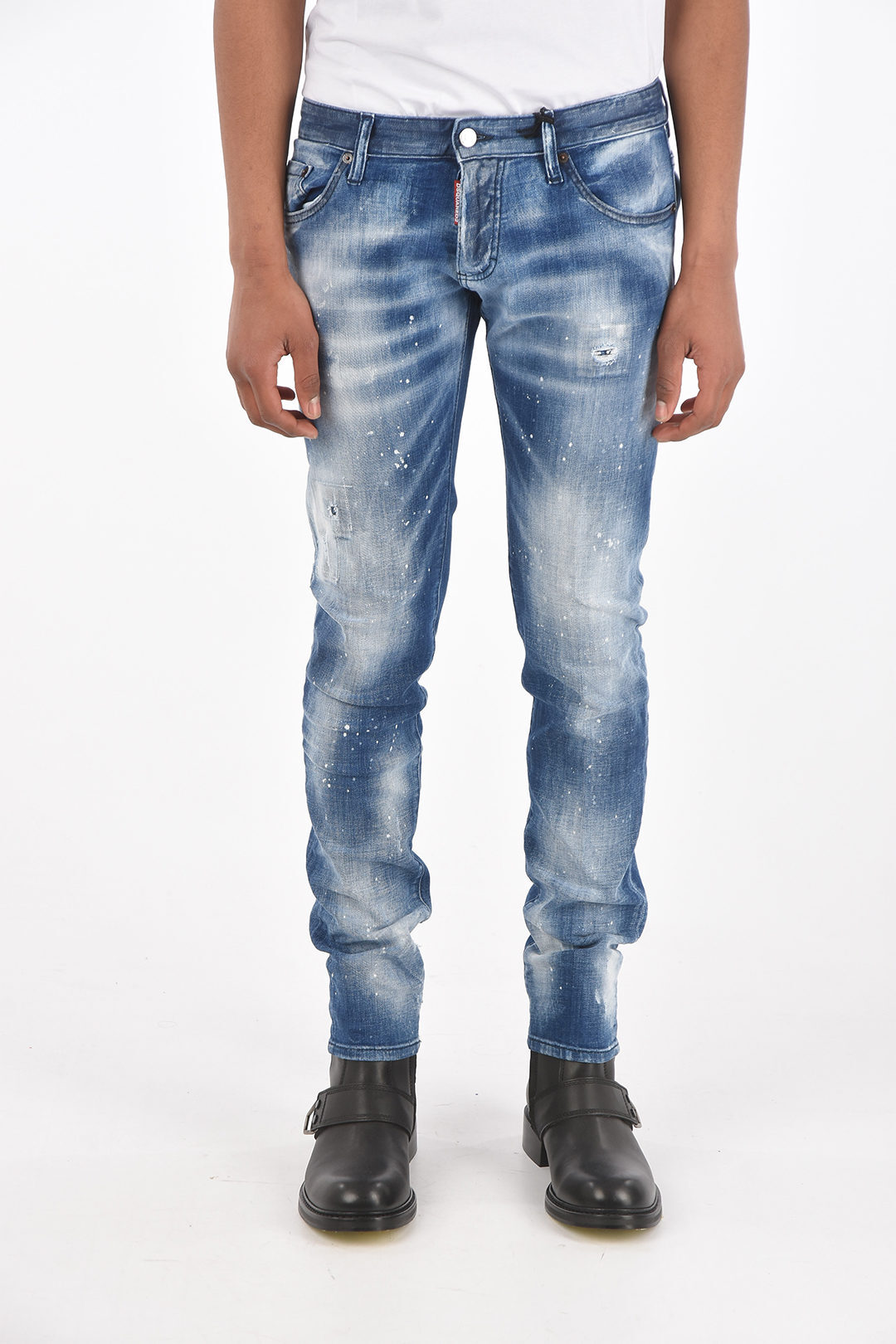 好評継続中！今だけ限定価格! DSQUARED2 ディースクエアード Blue デニム P379620 メンズ 15，5CM VINTAGE  EFFECT JEANS 【関税・送料無料】【ラッピング無料】 dk:≪ロングセラー≫ -www.doctorcare.com.cy