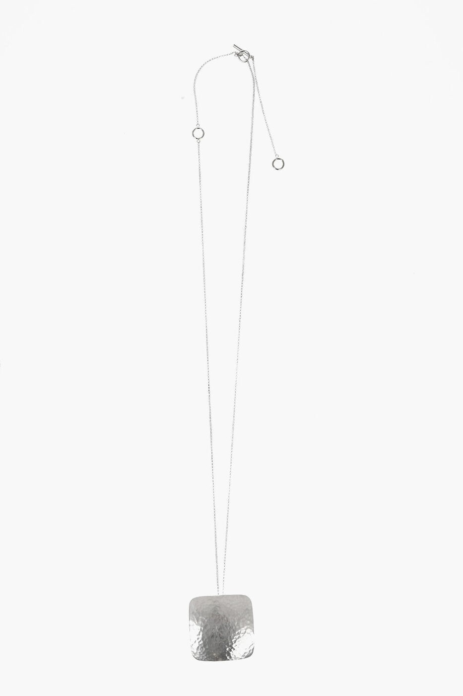 【関税＆送料込み】Jil Sander Jewellery Jil Sander Silk Torchon Necklace with Zircon Pendant in