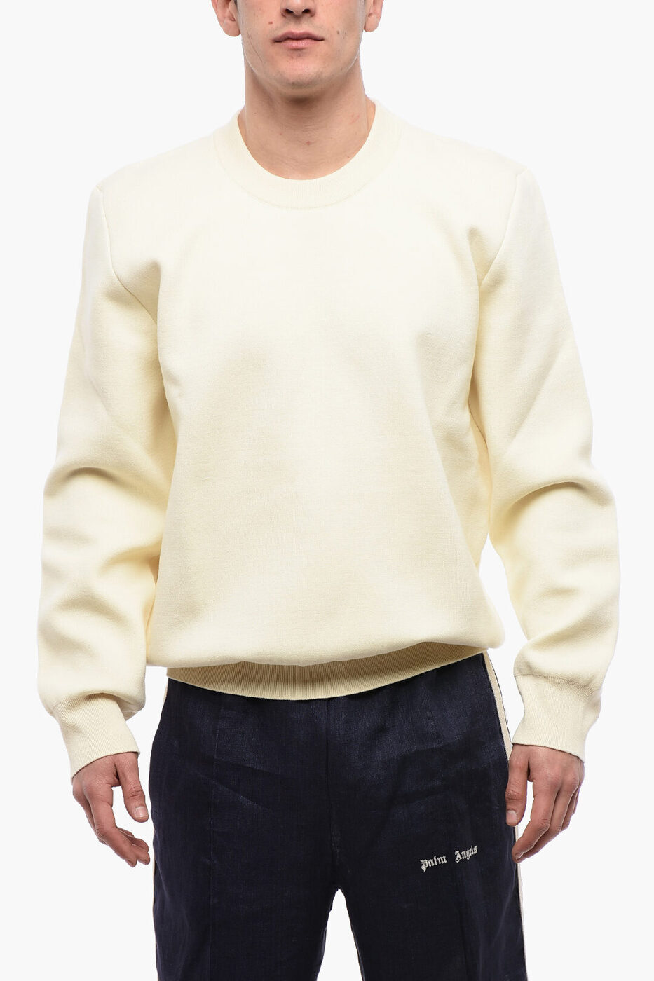 off white diag brushed オフホワイト XS 楽天市場】オフホワイト OFF-WHITE DIAG BRUSHED KNIT CREWNECK