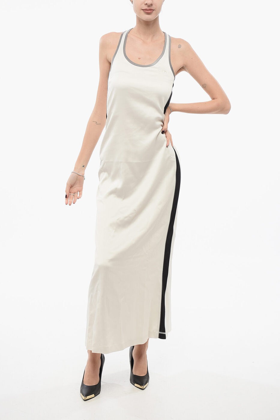 DIESELノースリーブワンピース　ドレス Amazon.co.jp: [ディーゼル] D-SLOAN ウエストドロスト
