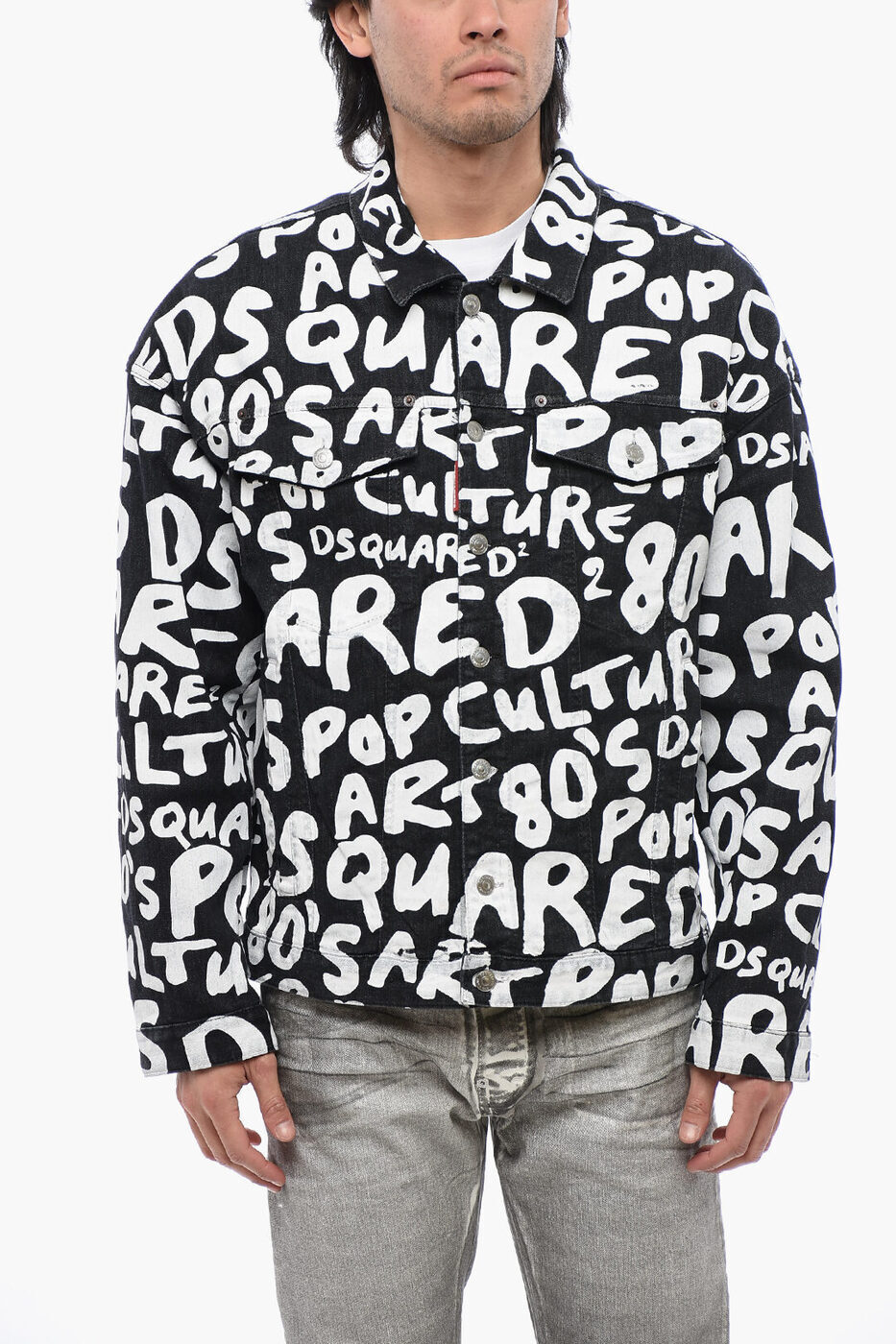 dsquared2 2way ジャケット46 レア Dsquared2 ディースクエアード ジップ レザージャケット - FARFETCH