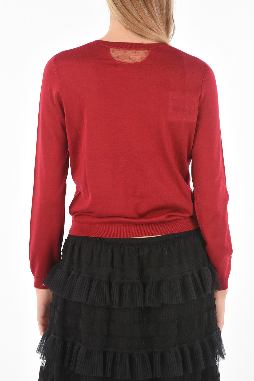 RED VALENTINO レース フリル ミニスカート 白 オフ白 - eva-entretien.fr