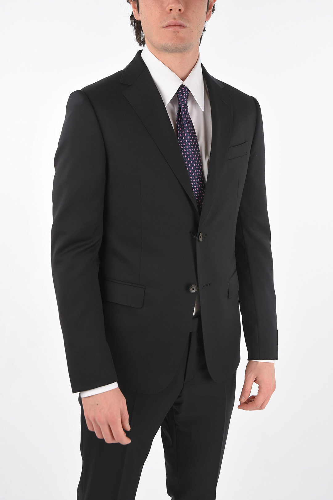 ERMENEGILDOZEGNAエルメネジルドゼニアBlackスーツ281CGA9248478メンズZZEGNASIDEVENTSNOTCHLAPEL2-BUTTONSUIT【関税・送料無料】【ラッピング無料】dk