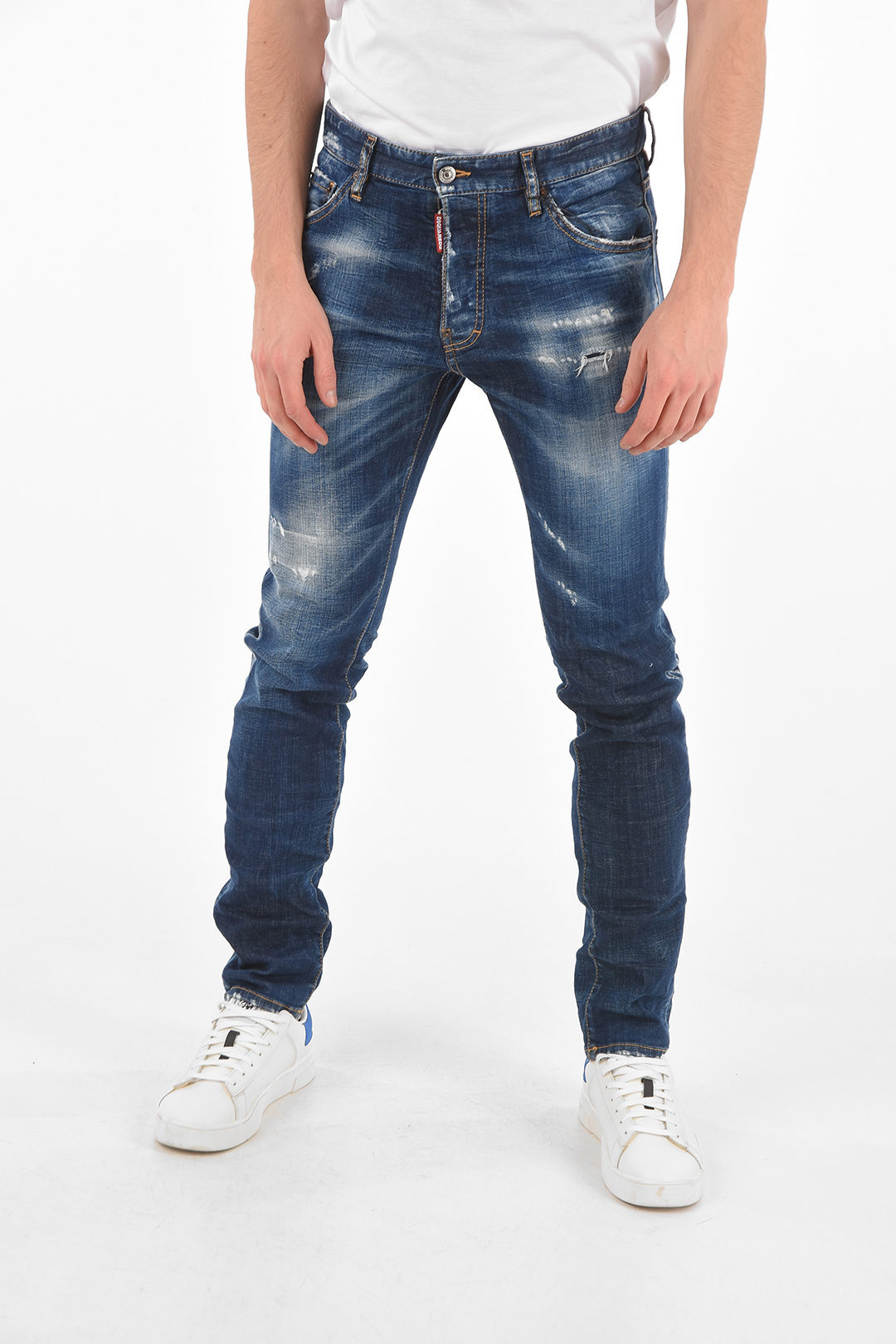 ついに再販開始 DSQUARED2 ディースクエアード Blue デニム S74LB0857