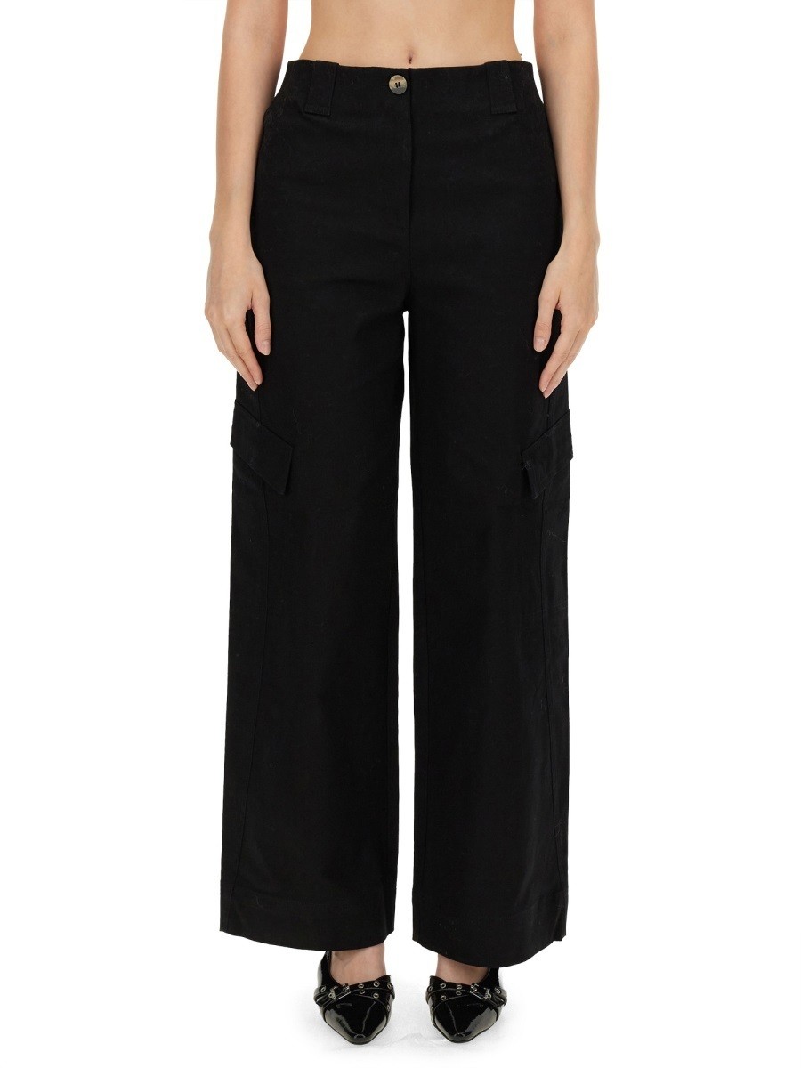 GANNI ワイドパンツ Corduroy Relaxed Pleated PANTS F8552 6303 GANNI ガニー ワイドパンツ Corduroy Relaxed Pleated PANTS