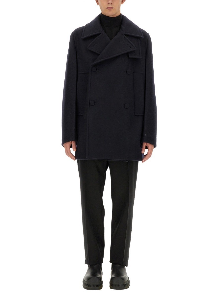 JIL SANDER ブラック トレンチコート ウール コート メンズ | Jil Sander 公式オンラインストア