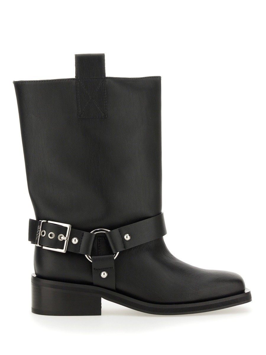 【関税込み】GANNI ブラック City ブーツ GANNI ガニー ショートブーツ Recycled Rubber City Boot