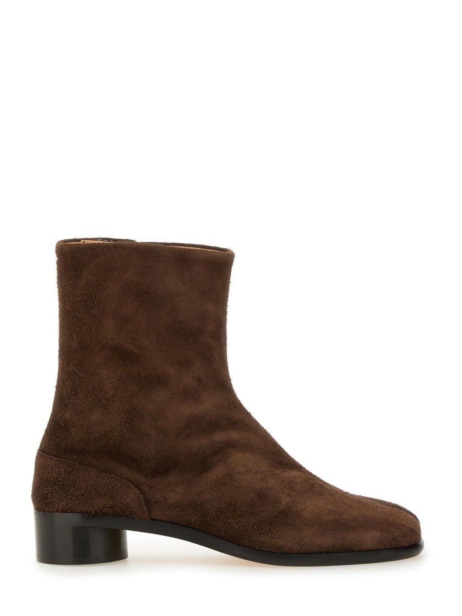 【訳あり美品】Maison Margiela スエード ブーツ メンズ 本革 正規通販】Maison Margiela 16-17A/W サイドゴアブーツ BROWN