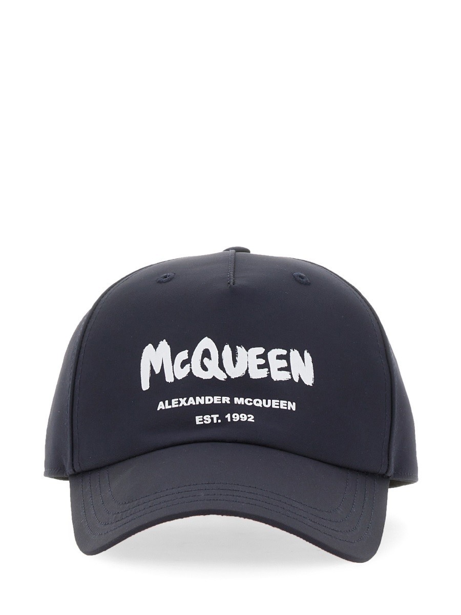 関税送料込【ALEXANDER MCQUEEN】ロゴ入り バケットハット alexander mcqueen(アレキサンダーマックイーン) ハット(メンズ