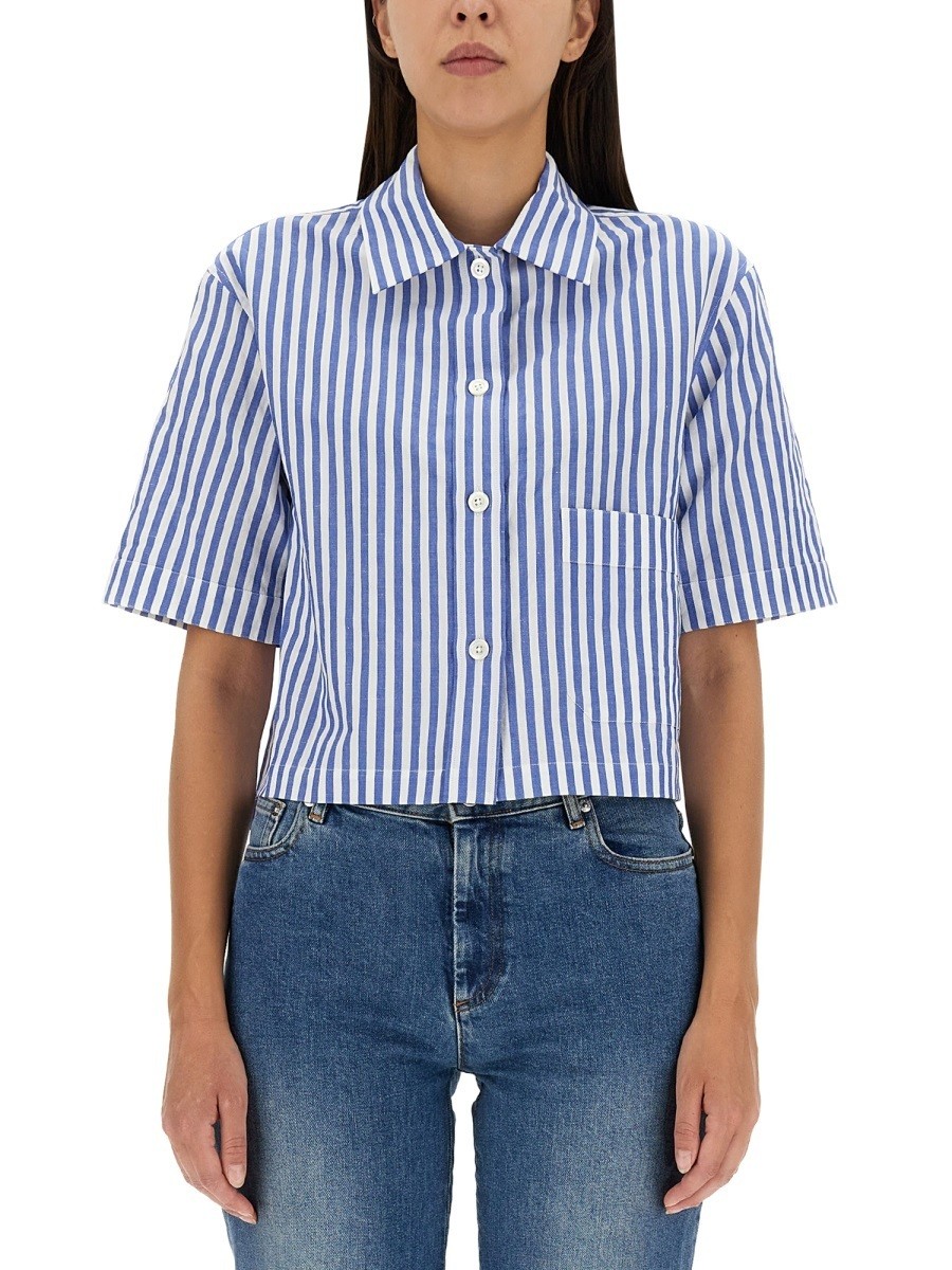 y　　　MARGARET HOWELL　サイズⅠ　シアードットシャツ MARGARET HOWELL 578-3168004 ORGANIC COTTON PIQUE JERSEY 定価