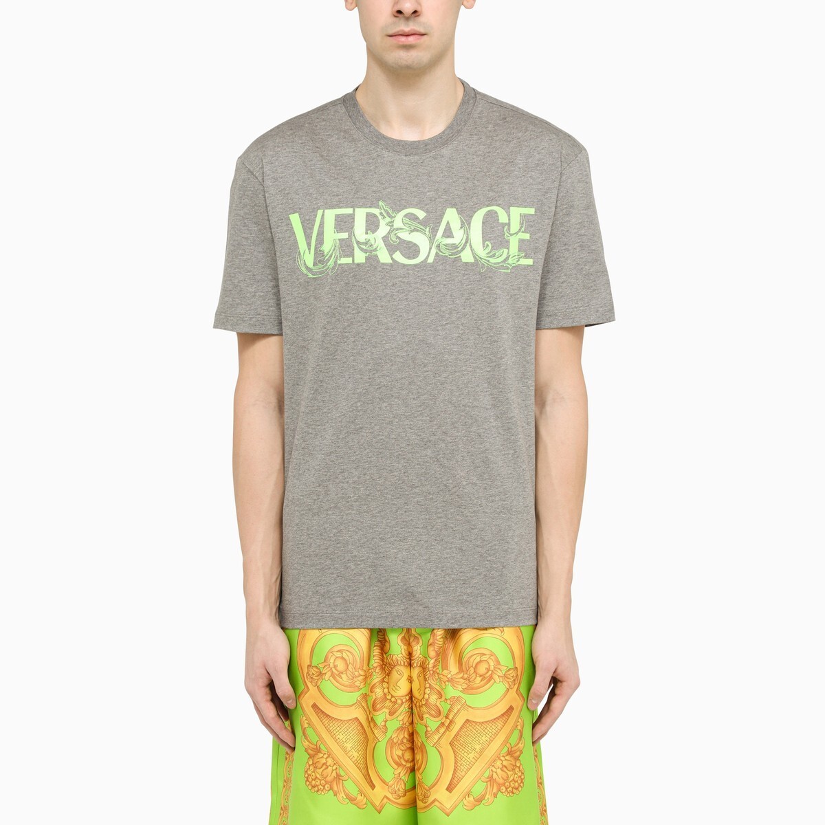 SALE／86%OFF】 VERSACE ヴェルサーチ Grey トップス メンズ 春夏2023