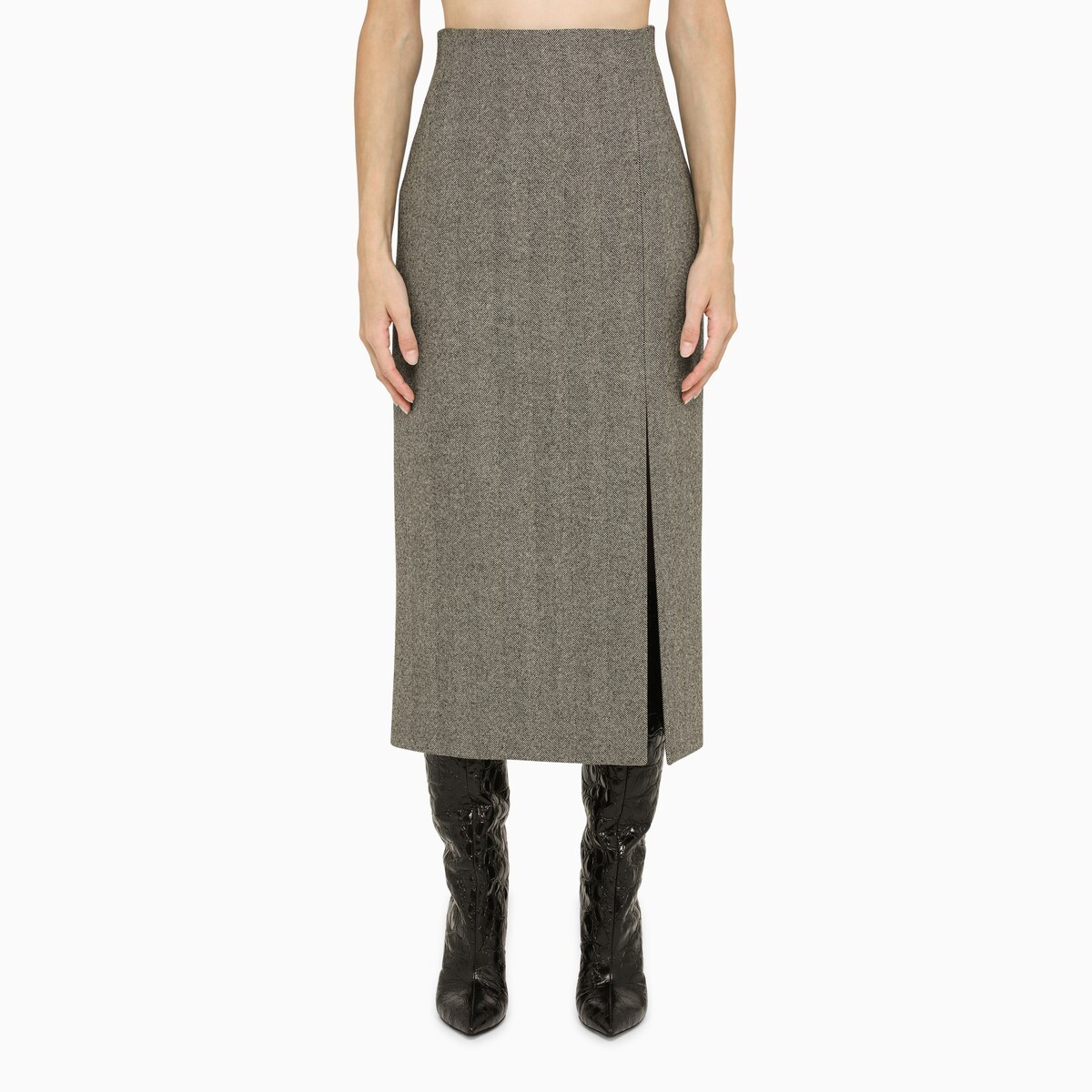 SPORTMAX スポーツマックス Black White スカート レディース 秋冬2022 VIRGUSWO L_SPORM-001 ff