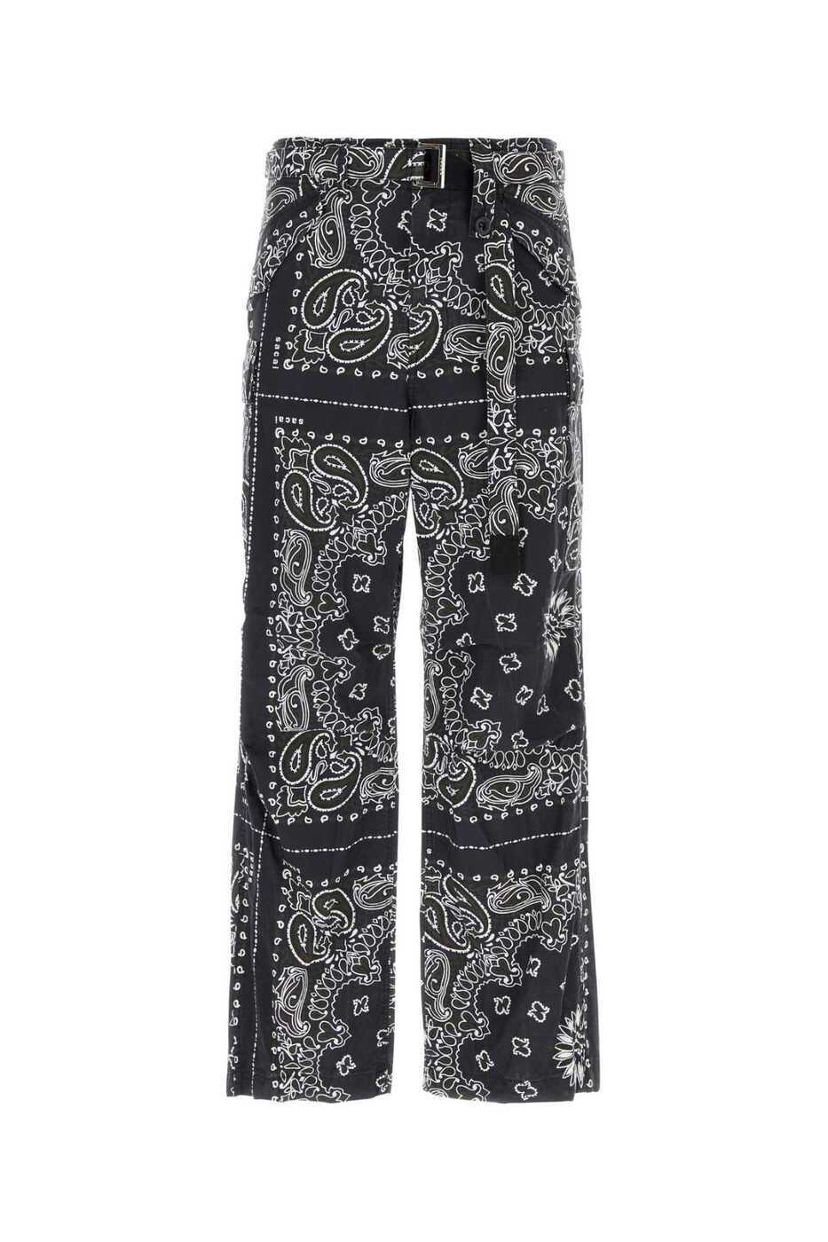 パンツ sacai 23aw patchwork pants 新作【SACAI】Doeskin Pants (sacai/パンツ) 25-07702-001【BUYMA】