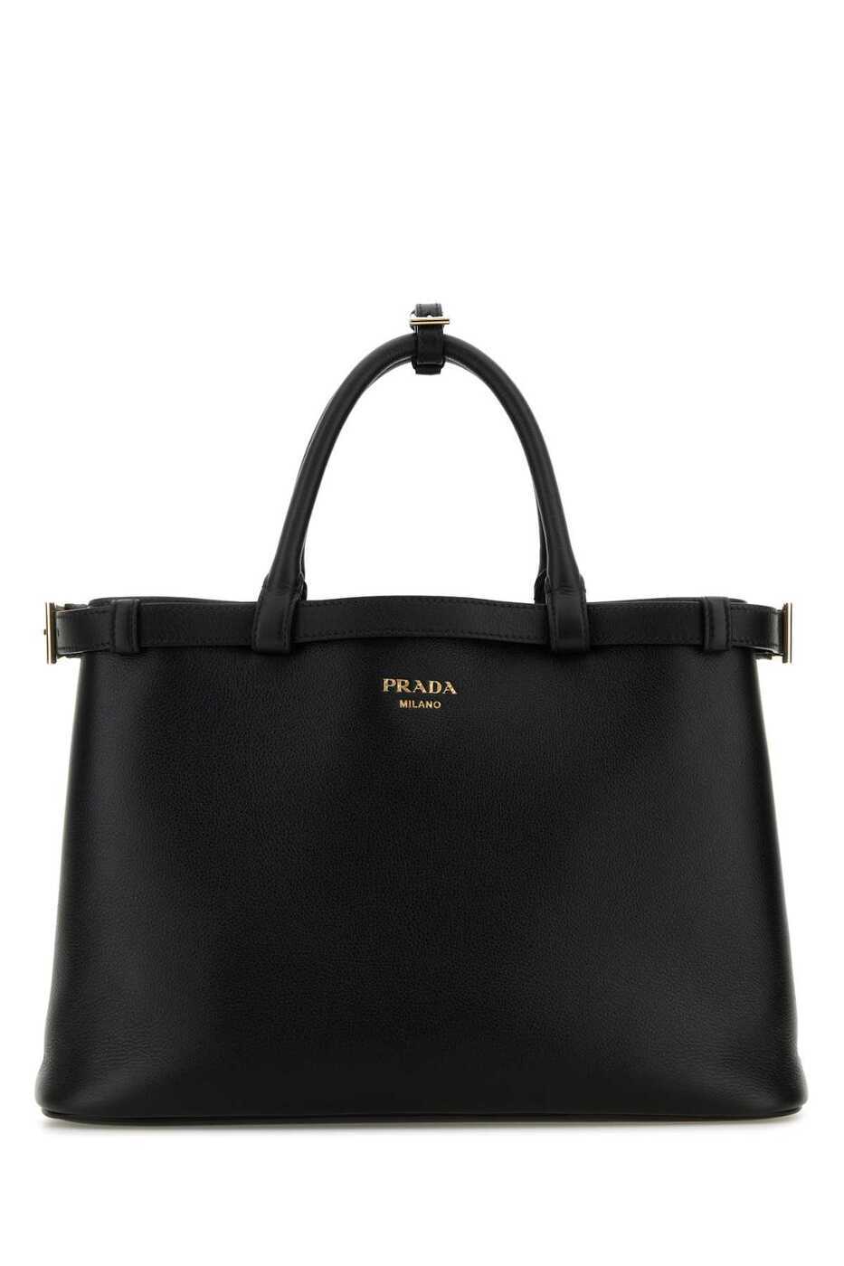 【PRADA】トートバッグ Glace Calf 1BA104★関税送料込み Prada Denim Glace Calf Leather Twin Pocket Double Handle