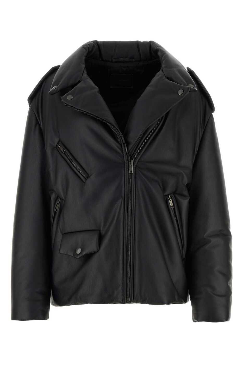 【関税込み】Bottega Veneta ブラック キルティングジャケット ボッテガヴェネタ 22AW Bonded Wool Zip Up Jacket ジップアップ