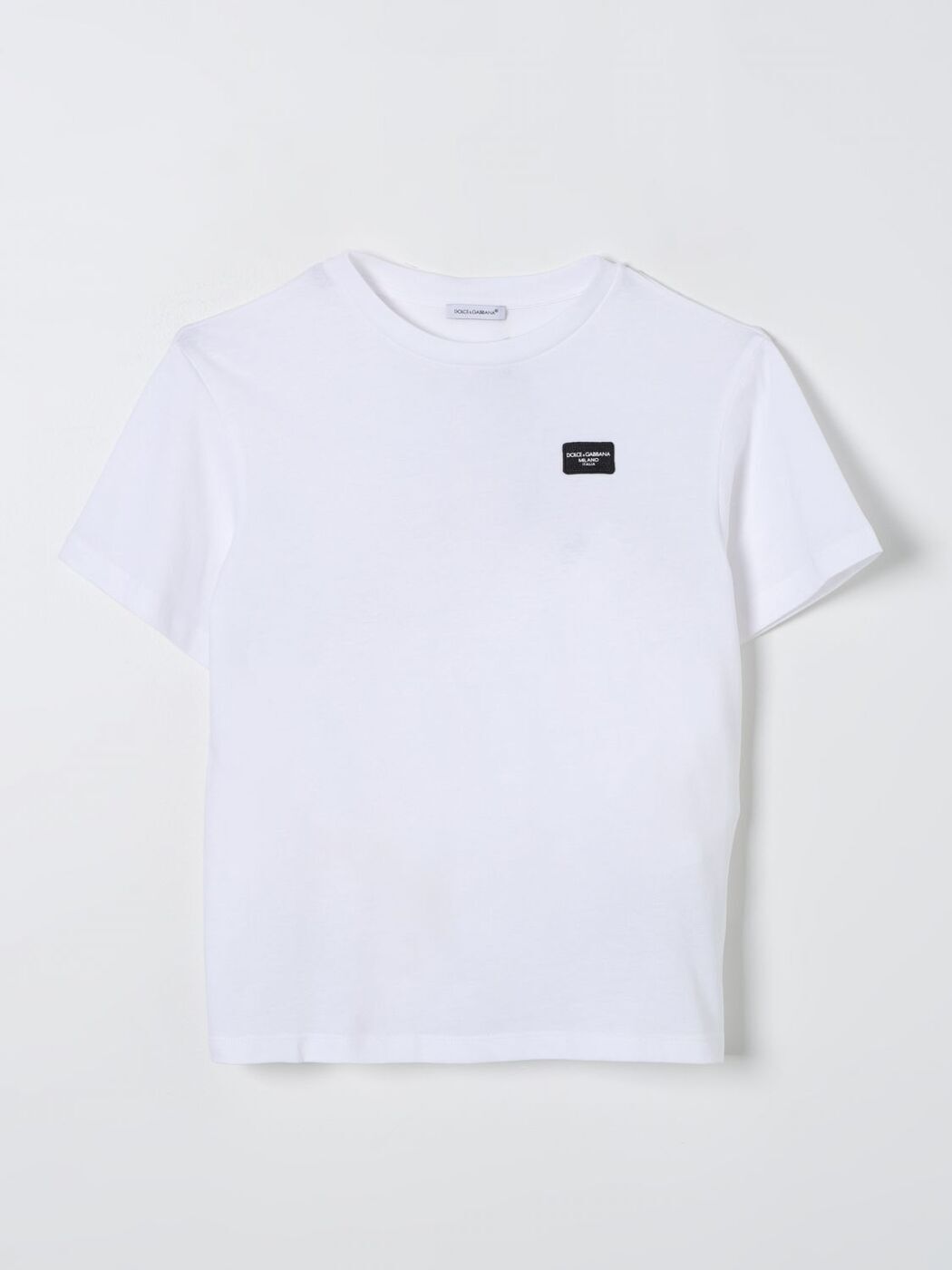 Dolce & Gabbana フラワー コットンTシャツ 半袖 ホワイト Dolce & Gabbana フラワー コットンTシャツ 半袖 ホワイト