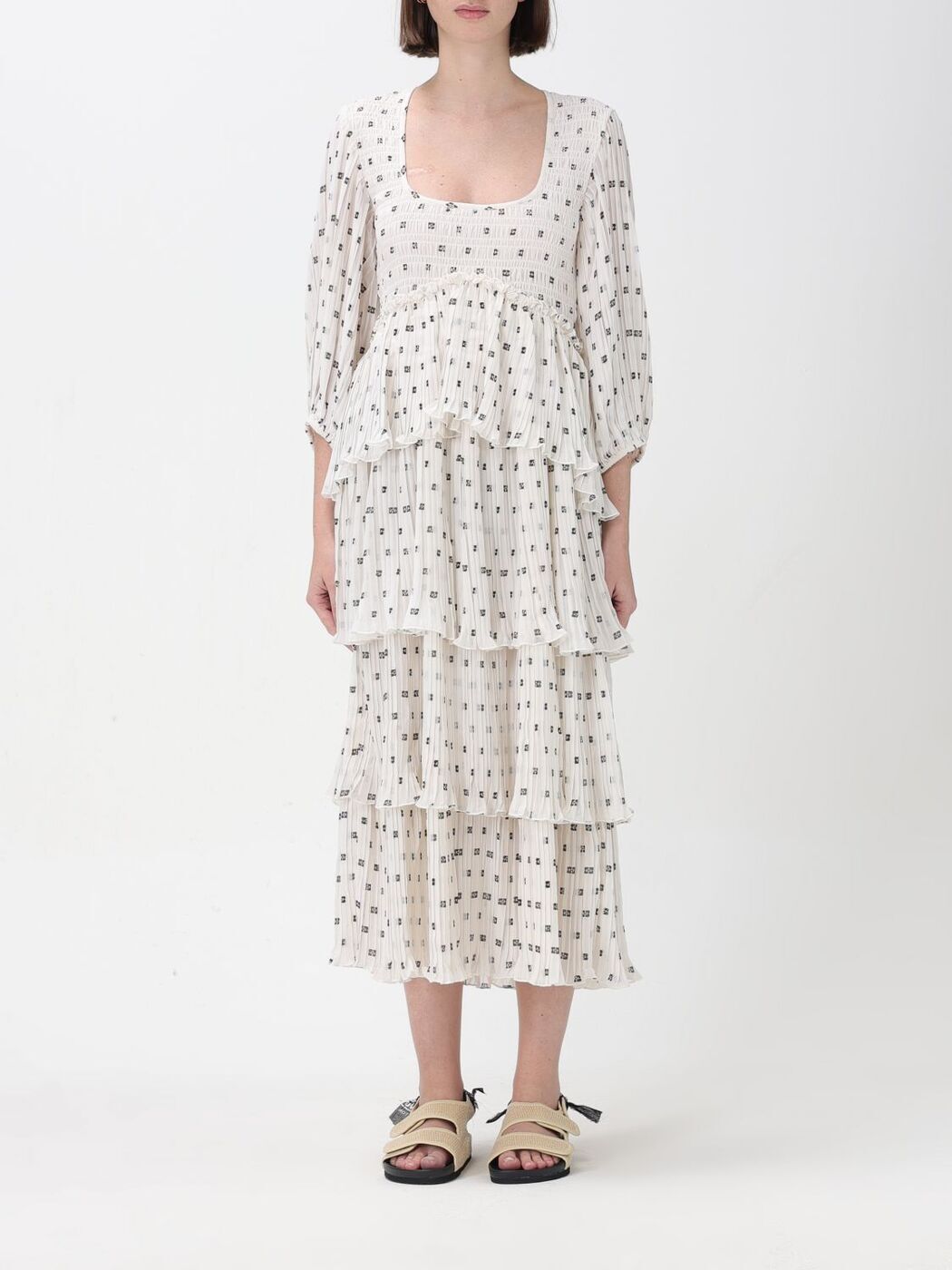 楽天市場】GANNI ガニー ワンピース Broderie Anglaise Midi