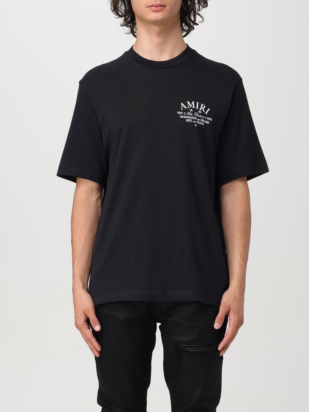AMIRI ロンティー Amiri Bones Stacked Long Sleeve Tee in Black | FWRD