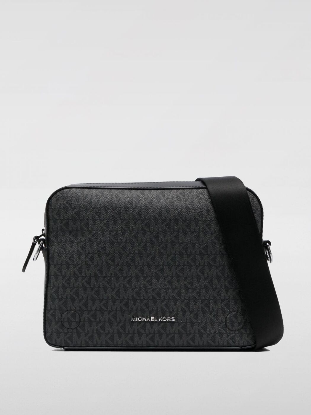 【関税&送料込】Michael By Michael Kors Michael Kors $278 Large Oxford Blue White MK Center Stripe