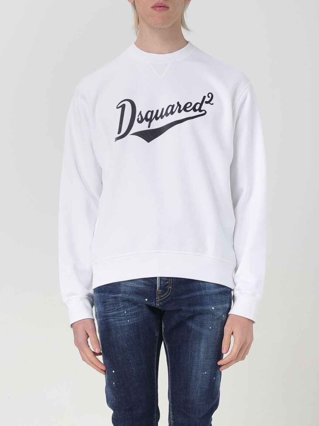 【人気】DSQUARED2 ディースクエアード ロゴ スウェット Lサイズ DSQUARED2 ディースクエアード DSQ2 ビッグロゴスウェットプル