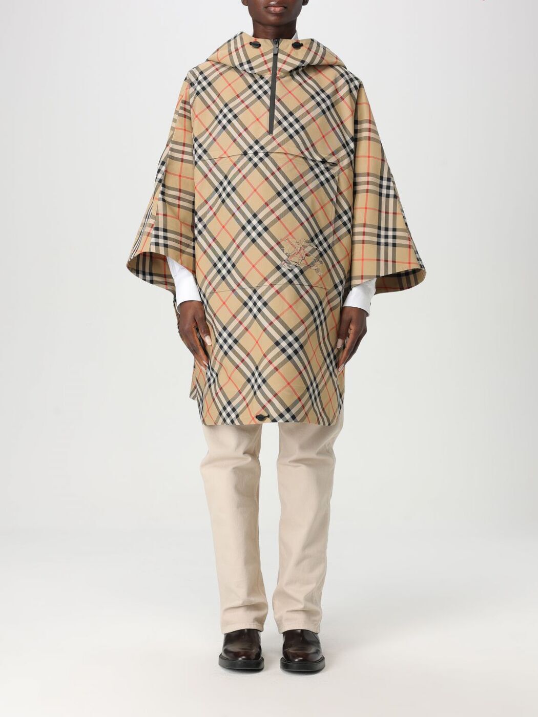 最終限定値下げ！BURBERRY ベージュ チェック柄 レインコート M リバーシブル チェック ギャバジン カーコート (アーカイブ
