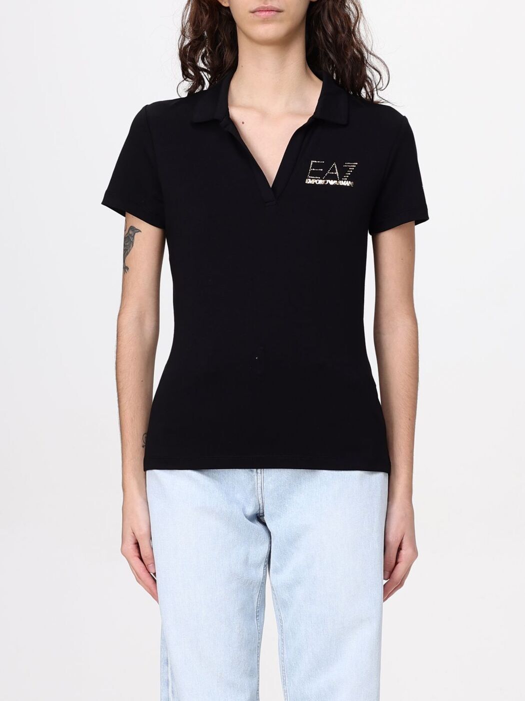Tシャツ・カットソー Alexander Wang FW25 Logo patch polo shirt (4KC3253065 001) 楽天市場】ティー バイ アレキサンダー ワン T BY ALEXANDER