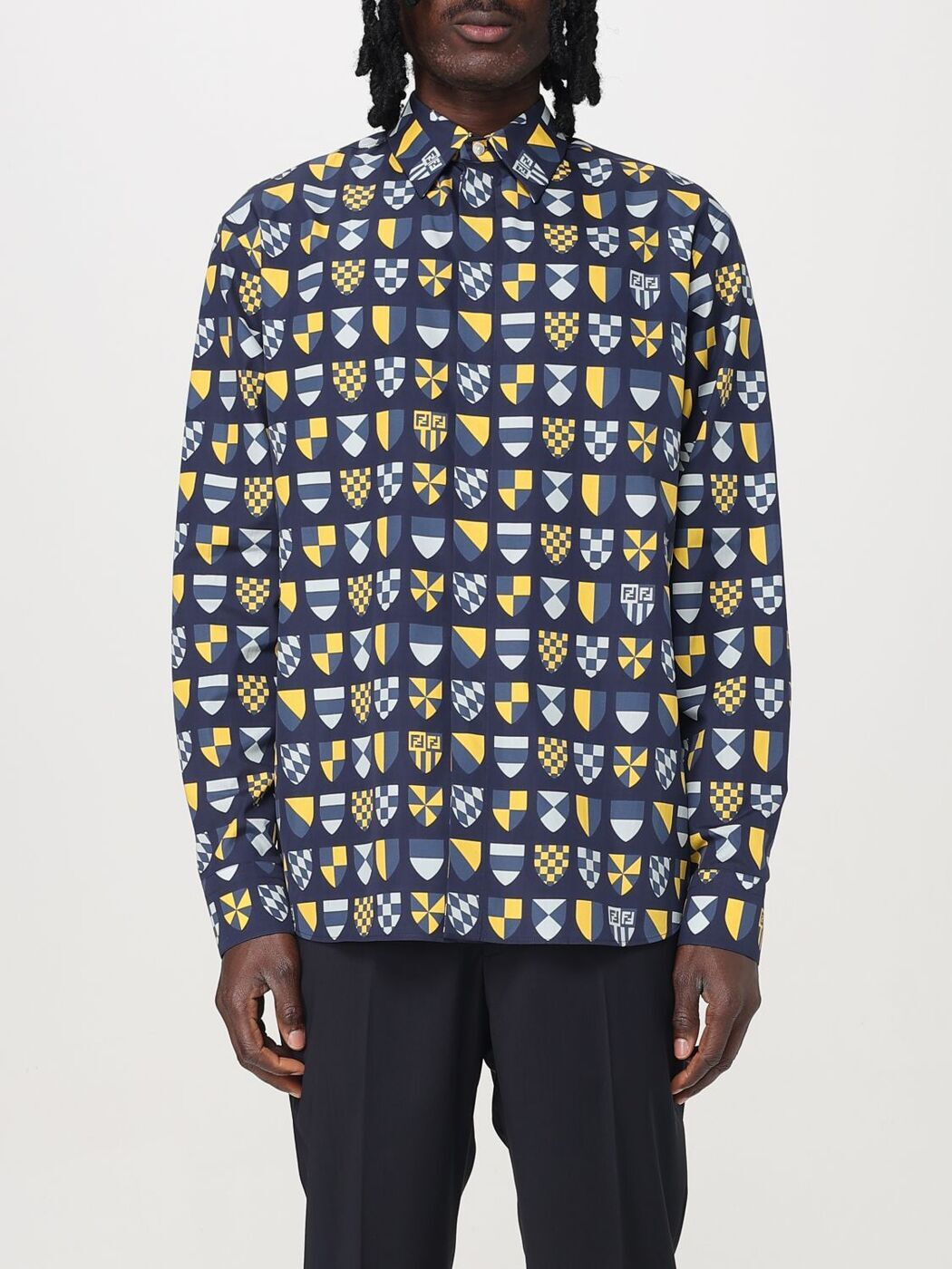 楽天市場】フェンディ FENDI ホワイトコットンシャツ ドレス
